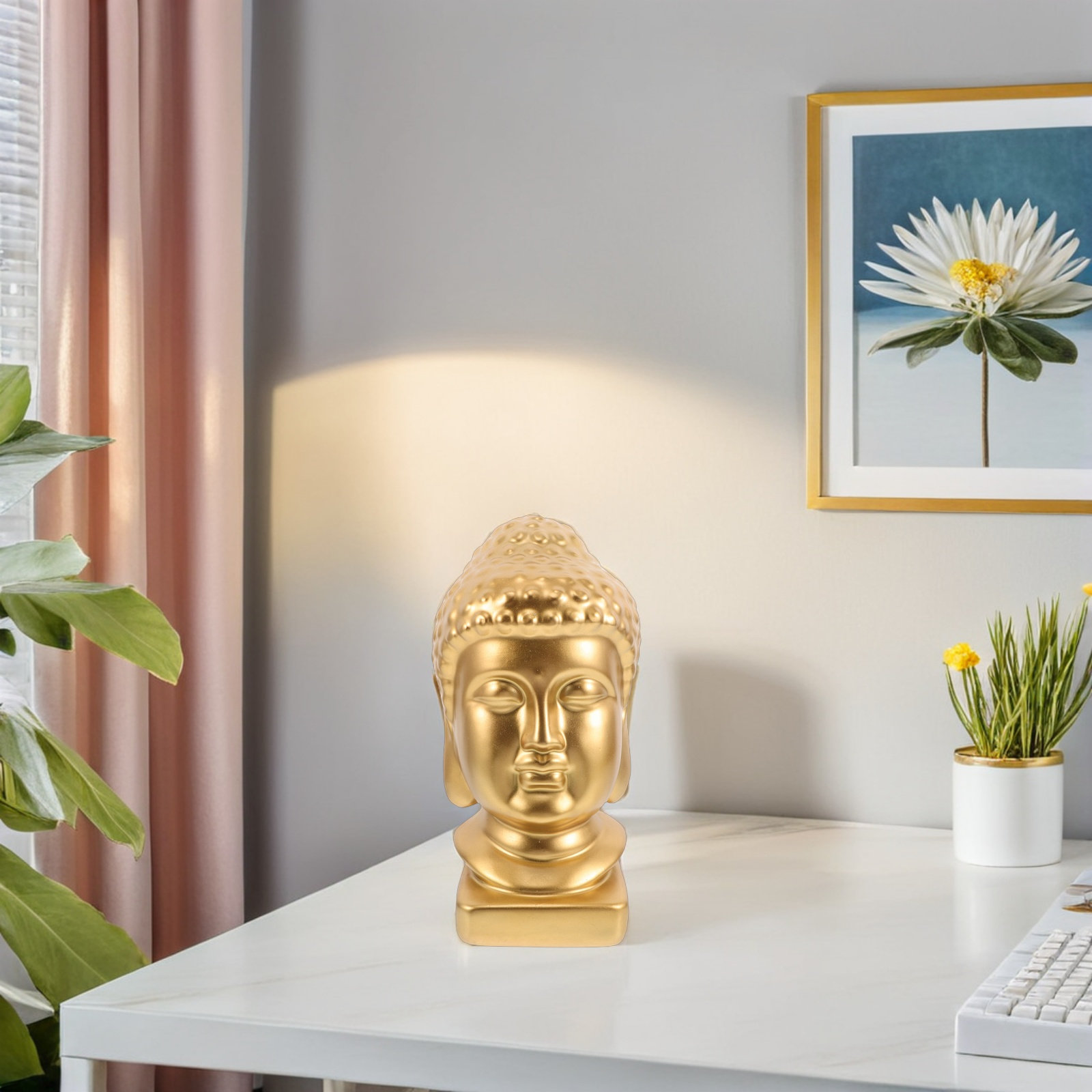 Resin Art Decor - Estátua de Arte em Resina Cabeça
