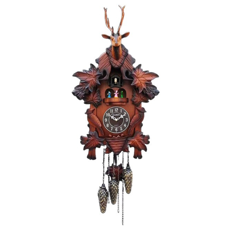 Resin Art Watch - Cuckoo relógio de parede de madeira