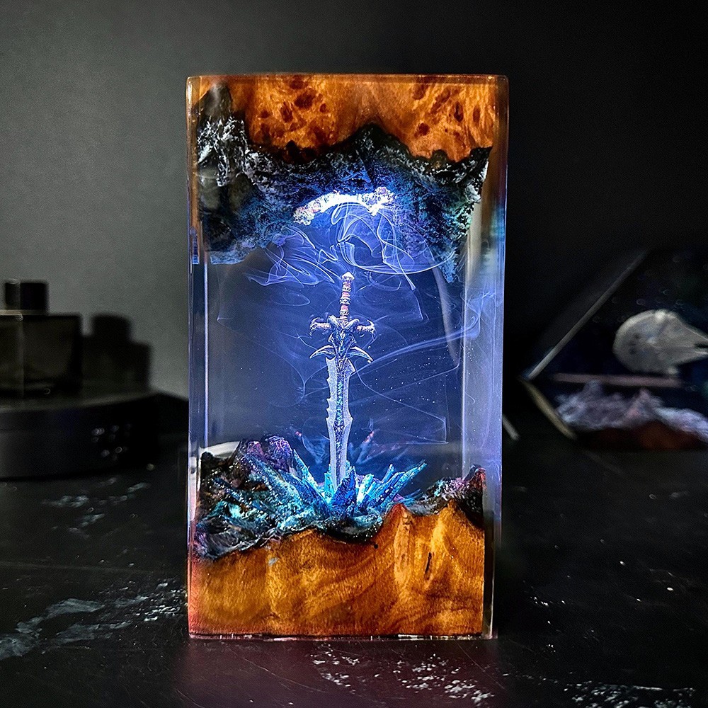 Série mágica de madeira maciça - Resin Art Design For Wedding avaliação e preço