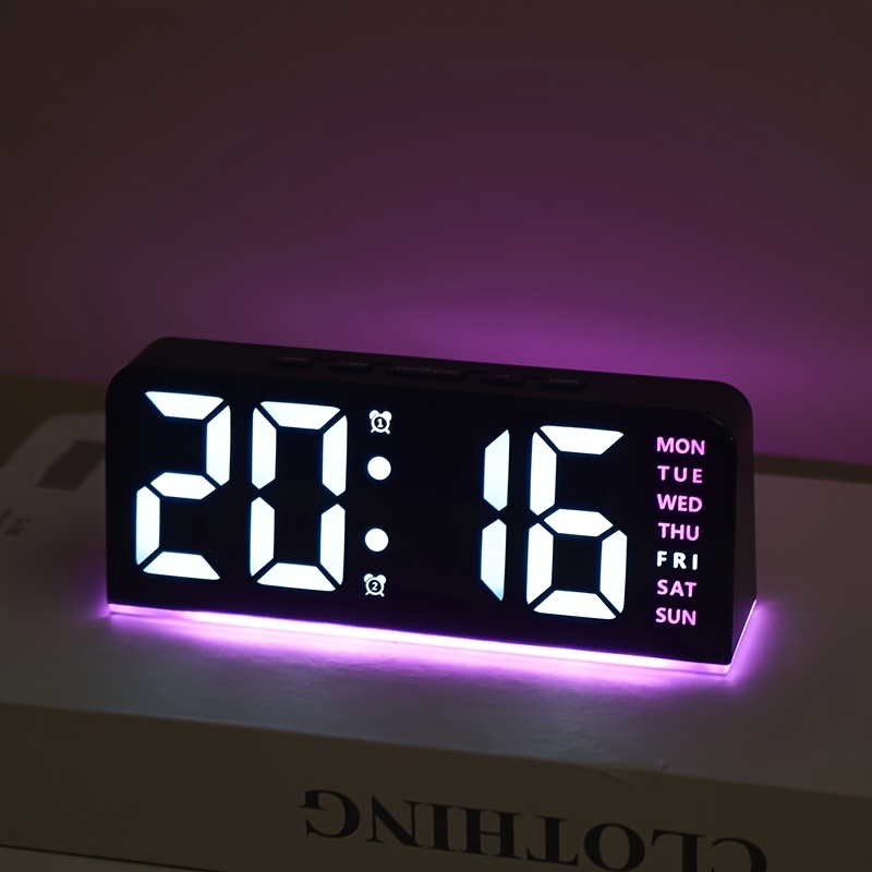Digital led despertador deskto - Resin Art Watch avaliação e preço