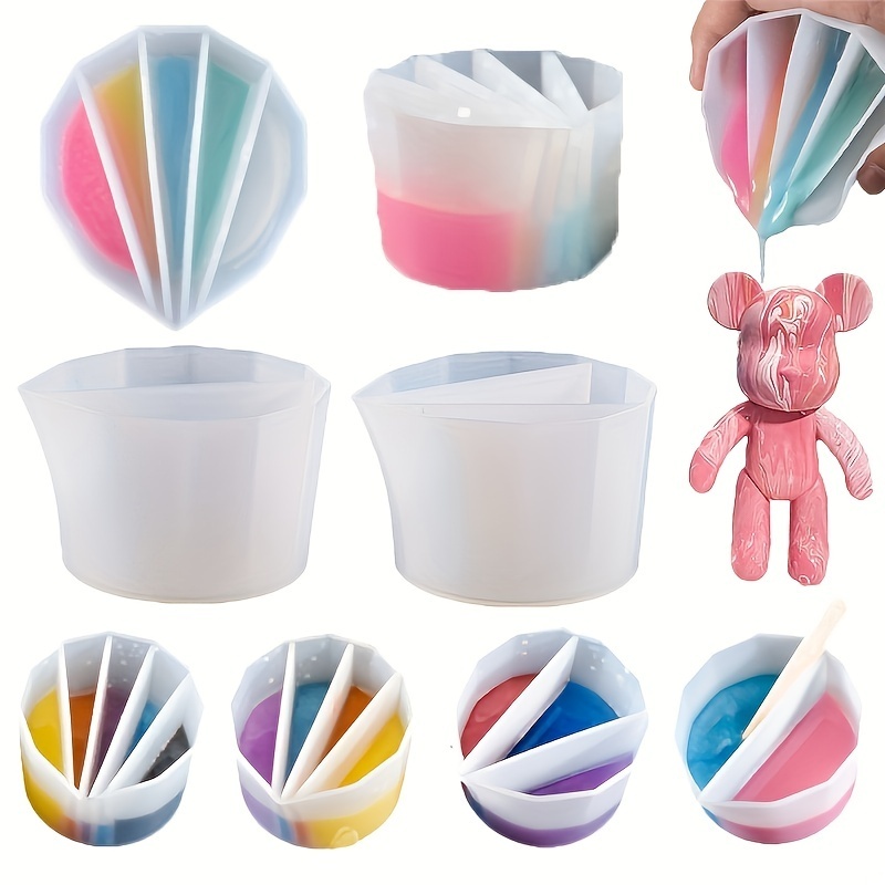 Copo de Silicone com Divisória - Resin Art Pouring avaliação e preço
