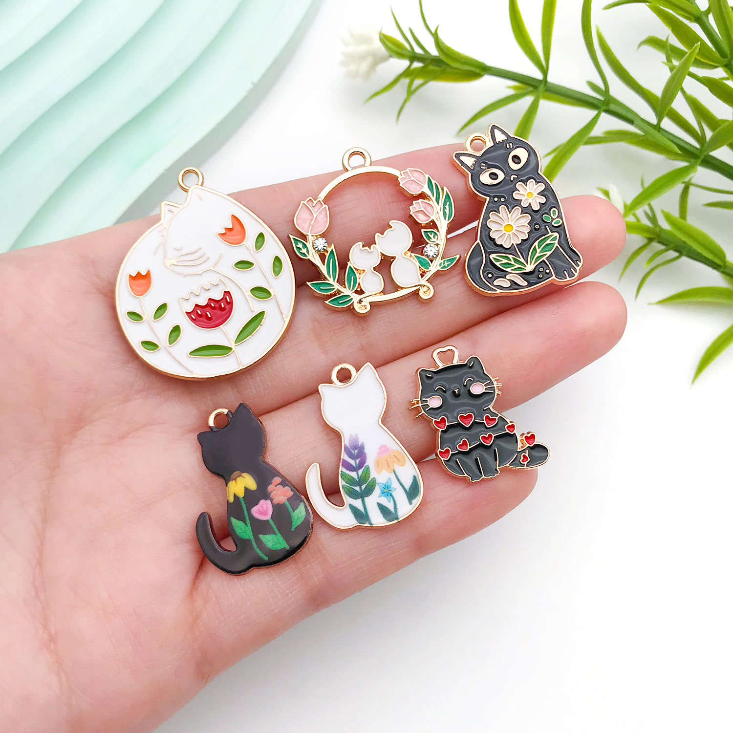 Conjunto de amuletos de gato p - Resin Art Materials avaliação e preço