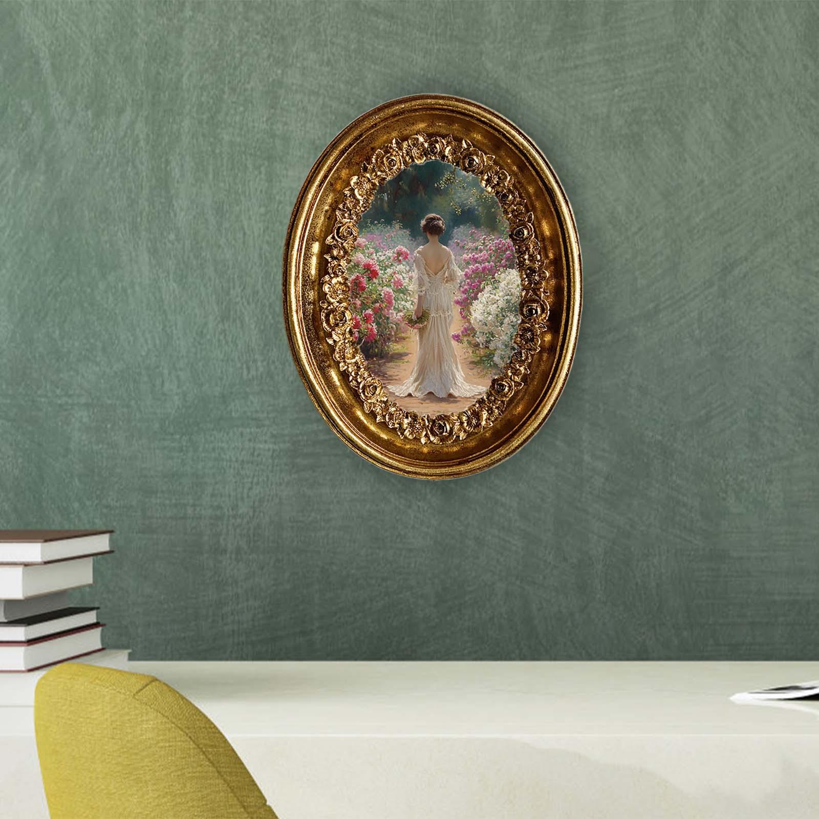 Moldura oval vintage para foto - Resin Art Studio avaliação e preço