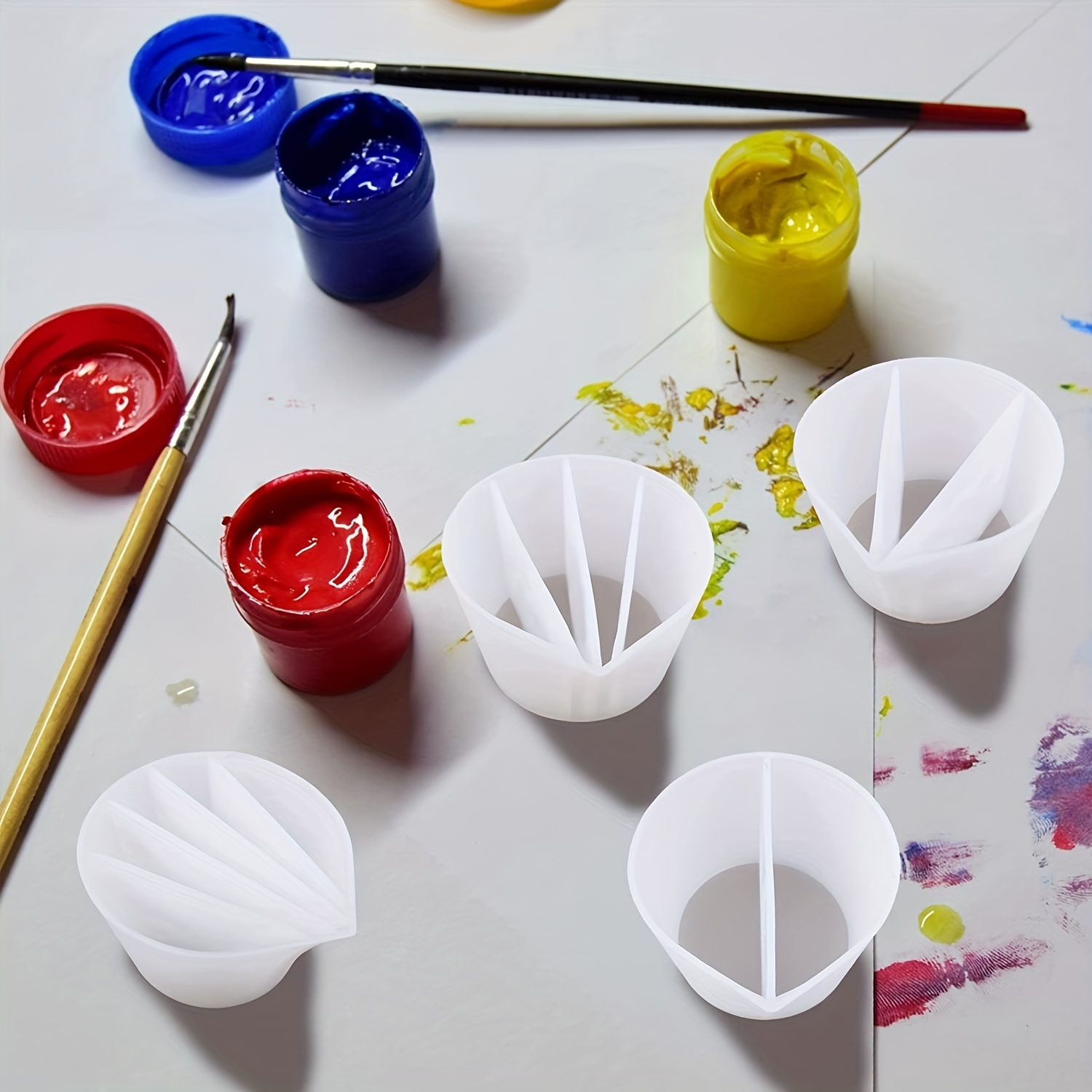 Conjunto de 4 Copos Reutilizáv - Resin Art Pouring avaliação e preço